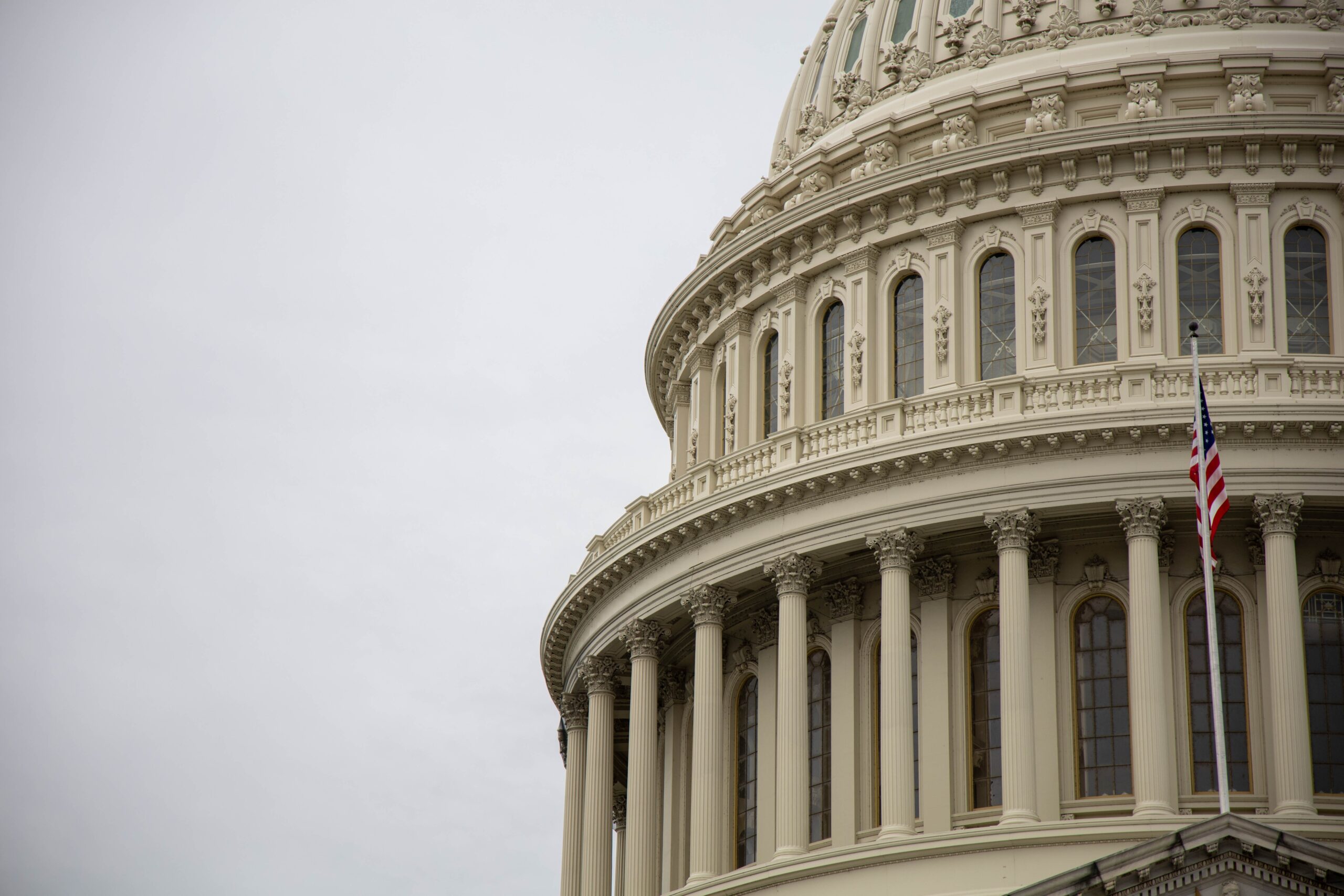 The dome of the Capitol building.