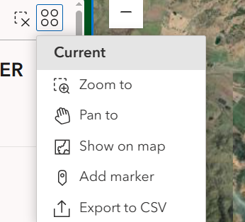 Actions map tool screenshot