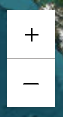 Zoom in or out map tool screenshot